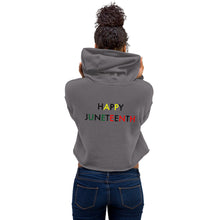 Load image into Gallery viewer, Juneteenth//Crop Hoodie
